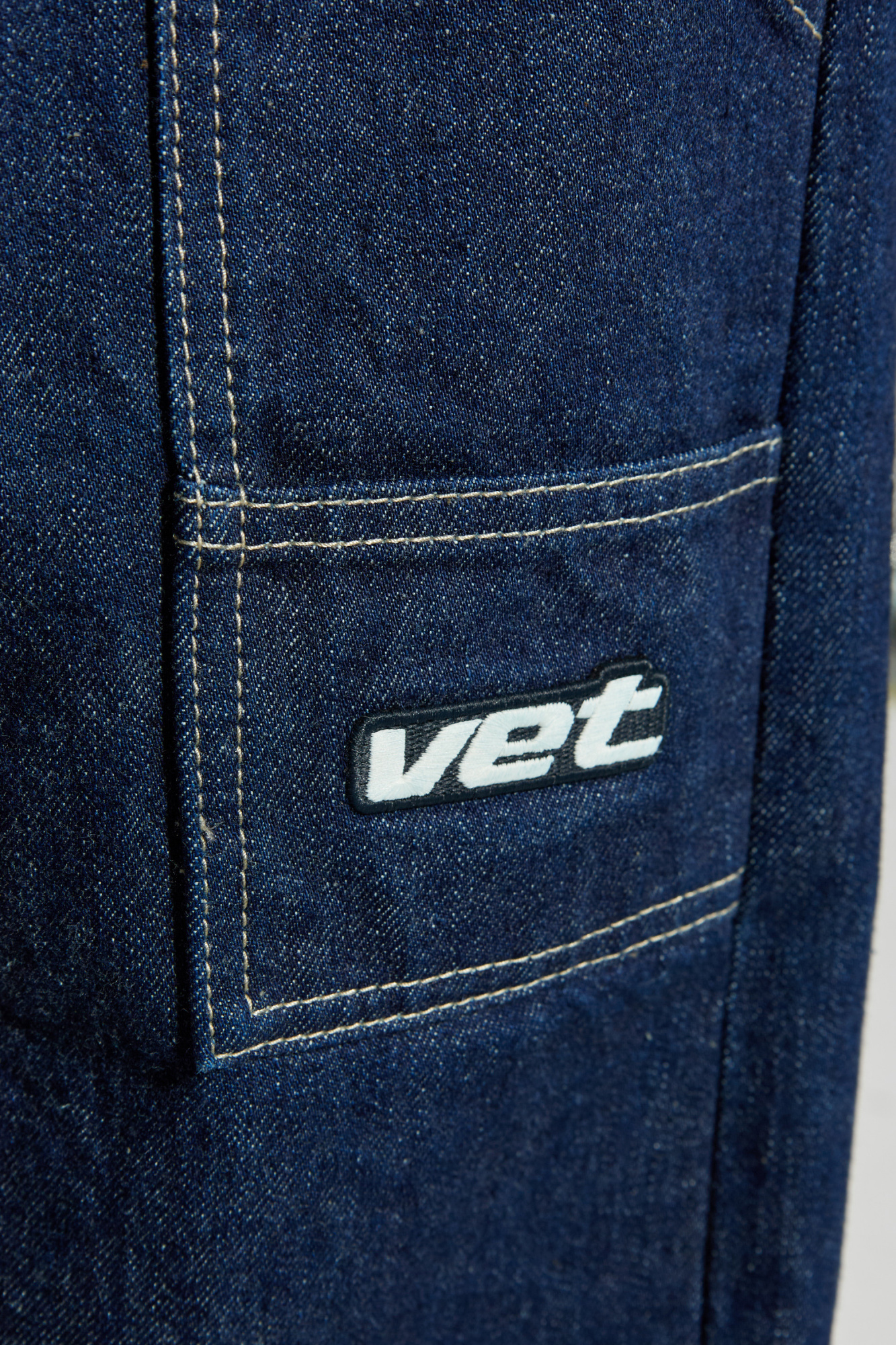 Navy blue Jeans with stitching VETEMENTS - Vitkac GB